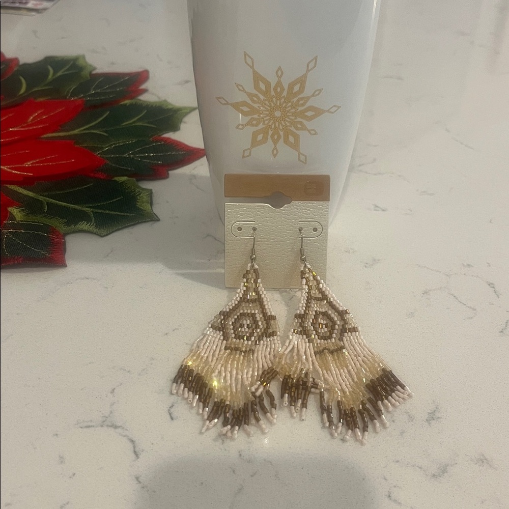 NWT Buckle beaded, southwest style earrings. - Picture 6 of 6